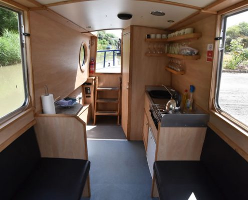 Accommodation on the Day Boat on the Kennet & Avon Canal